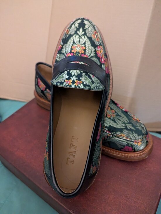 TAFT Floral Men\'s Loafers Size 42.5 or 9 main image 6